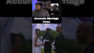 If Marriage Vows Were Accurate?