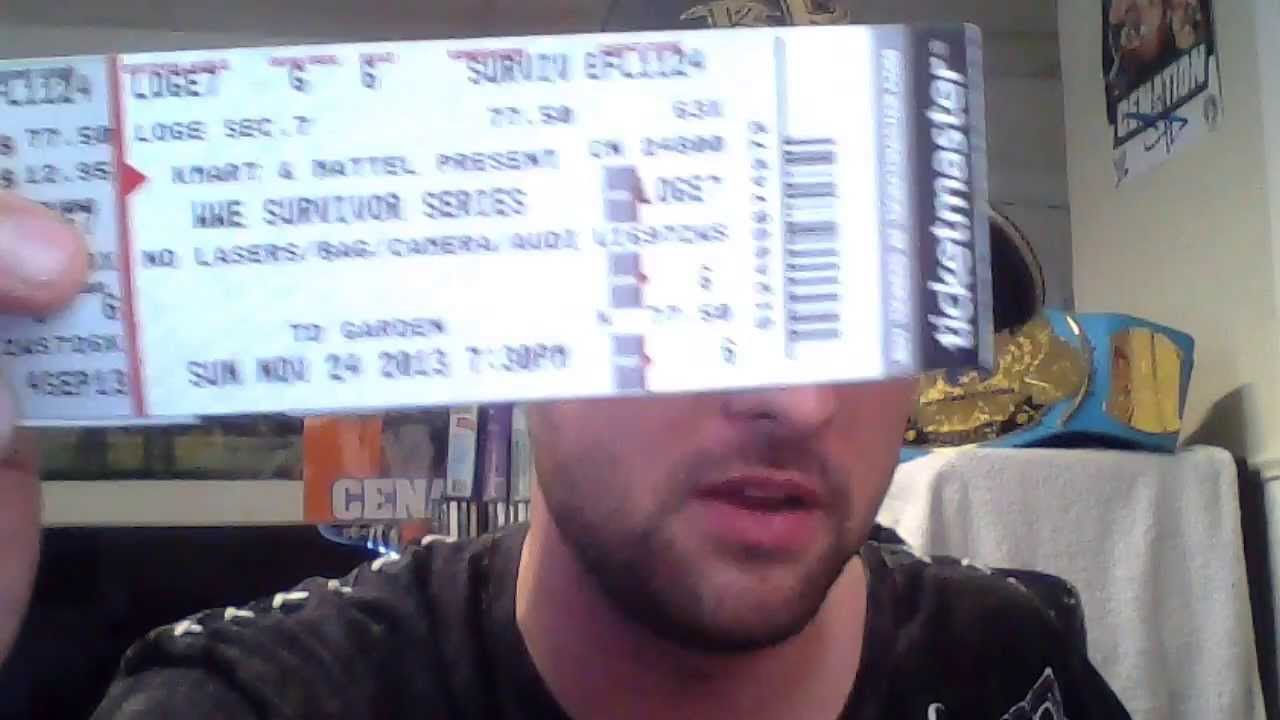 WWE Survivor Series 2013 TD Garden Boston Ma Ticketmaster Proof  YouTube