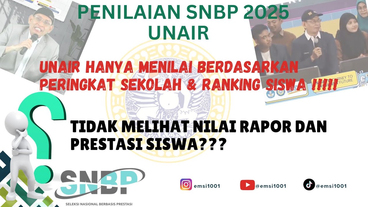 SNBP 2025 || Cara Unair Memilih Mahasiswa di SNBP