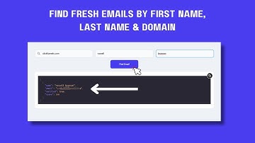 How To Find Emails by Knowing First Name, Last Name & Domain | Email Finder API To Get Bulk Emails
