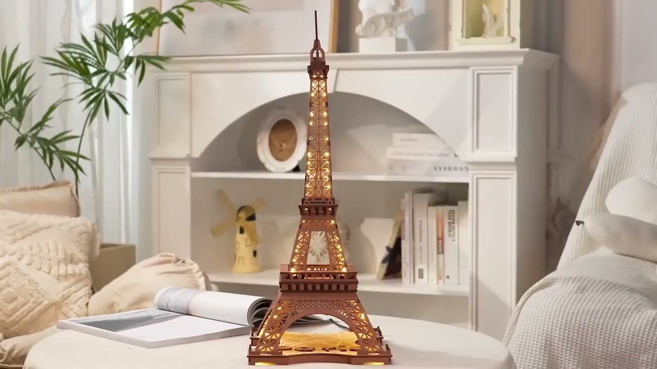 Puzzle 3D LED La Tour Eiffel Architecture Modèle Kits de Construction Puzzle 3D LED La Tour Eiffel Architecture Modèle Kits de Construction