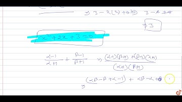 If `alpha and beta` are the zeros of the quadratic polynomial `f (x)= x^2-2x+3`, find a polynom...