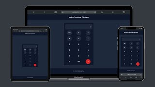 Create A Responsive Calculator App With Html, Tailwindcss, And Javascript