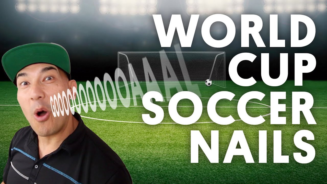 nail design fuorigrotta WORLD CUP SOCCER NAILS (MISSION CONTROL GEL) - VLOG 142