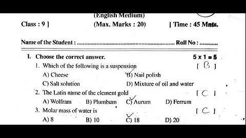 Ap 9th Class Fa-2 💯 Real P.S & N.S Question Paper (2022-23) |9th class fa2 paper leak 2022 science