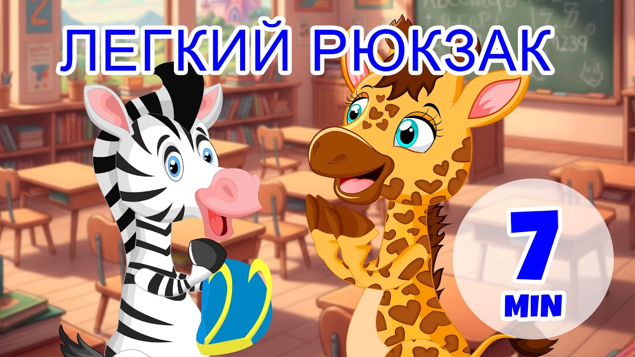 Легкий рюкзак - 7 мин Giramille | Детские стишки и песенки