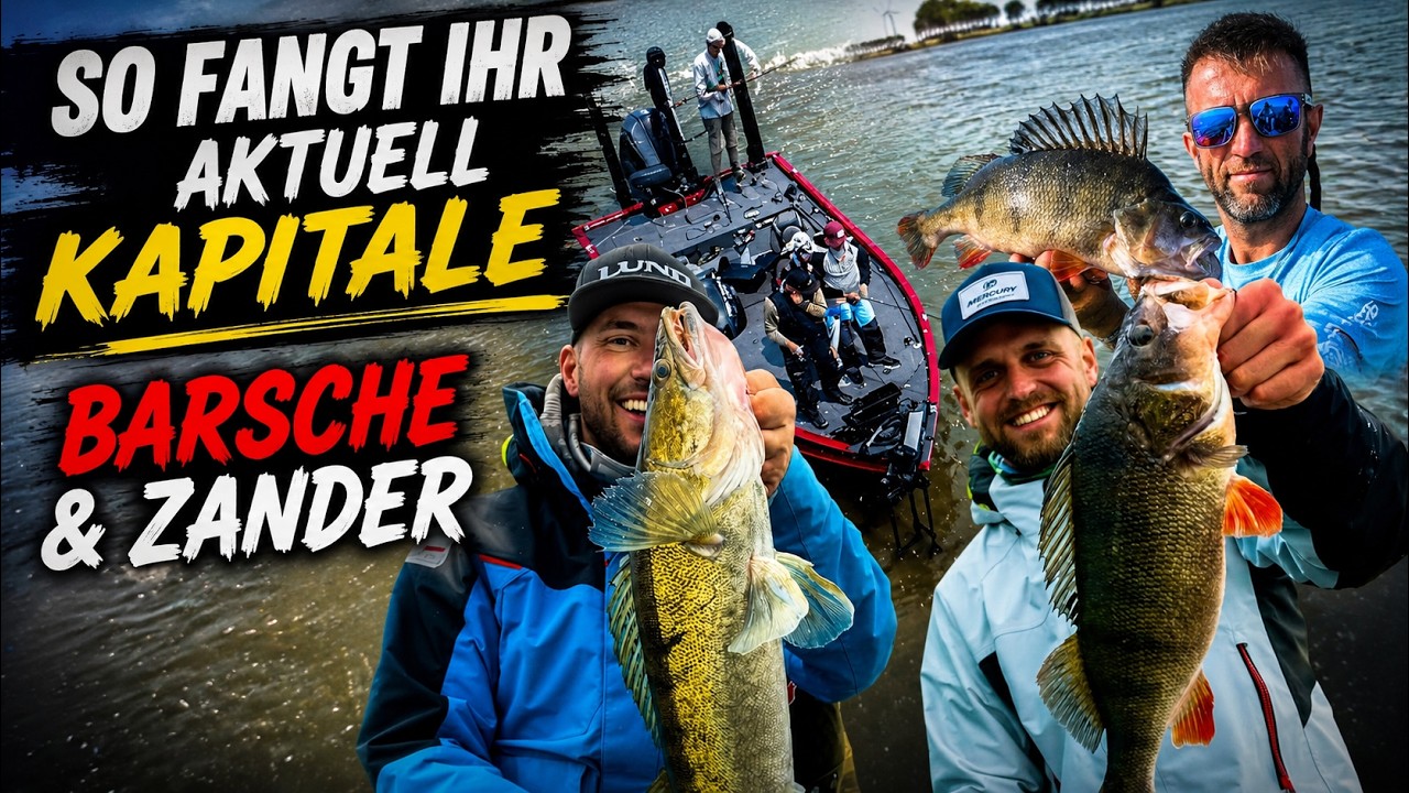 🔥 So fangt ihr kapitale Barsche & Zander am Großgewässer! 🎣