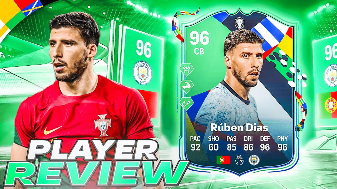 🔒96 UEFA EURO PATH TO GLORY RUBEN DIAS PLAYER REVIEW - EA FC 24 ...