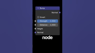 Bump | Explaining Every Single Node in Blender #blender #b3d