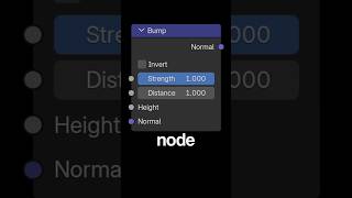 Bump | Explaining Every Single Node in Blender #blender #b3d