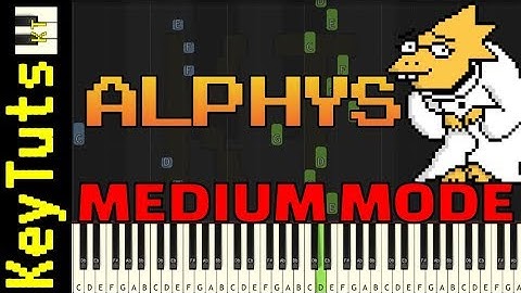 Learn to Play Alphys from Undertale - Medium Mode