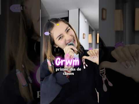 PRIMER DIA DE ESCUELA MAKEUP! 🏫🥲 #grwm #regresoaclases #primerdiadeclases #backtoschool #rutina