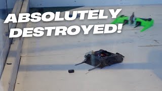 Our Antweight Combat Robot Got ABSOLUTELY Destroyed!