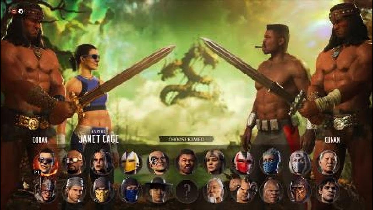 Mortal Kombat 1: Conan the Barbarian Announcer - All Kameo Fighters