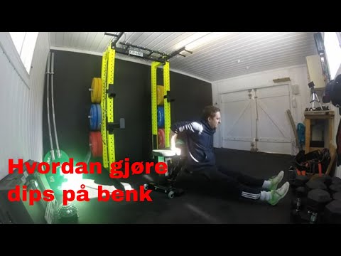 Video: Hvordan gjøre tricep-dips trinn for trinn?