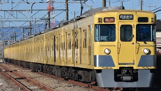 西武鉄道旧2000系2007F走行動画 24分!