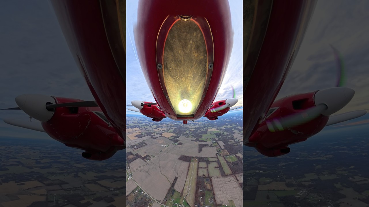 In-flight shutdown on the Piper Aztec. Certainly not something you get to do every day!