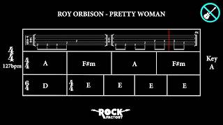 ROY ORBISON - Pretty Woman [GUITARLESS BACKING TRACK + CHORD PROGRESSION]