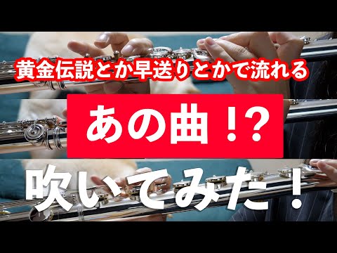 【フルート】黄金伝説とか早送りで流れるあの曲吹いてみた【演奏してみた】FLUTE