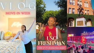 COLLEGE VLOG (USC freshman) | move-in day , first week of class, feeling homesick, tooth gems, etc.
