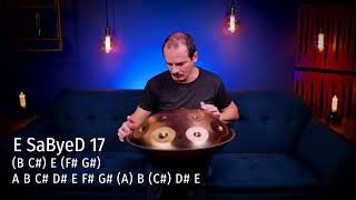 Tacta E SaByeD 17 Extended Layout - Stainless Steel Handpan