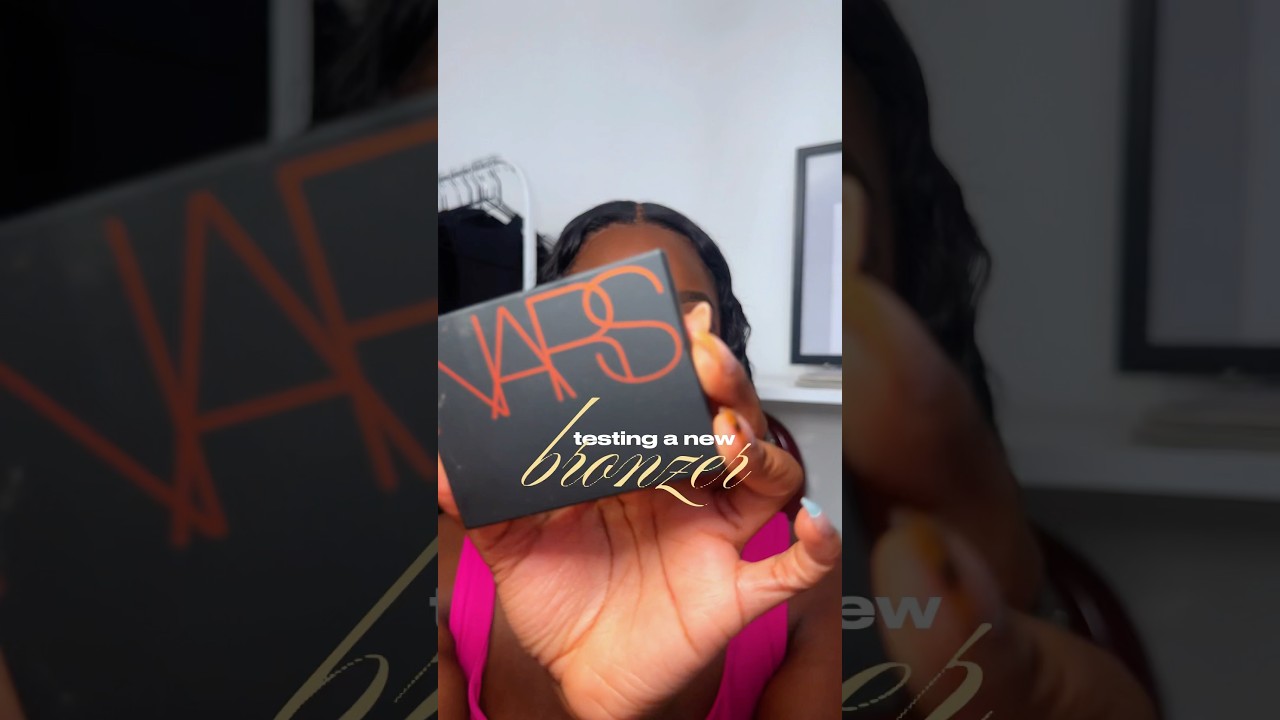Testing the Nars laguna powder bronzer on dark skin 🤎 do we see a difference? 