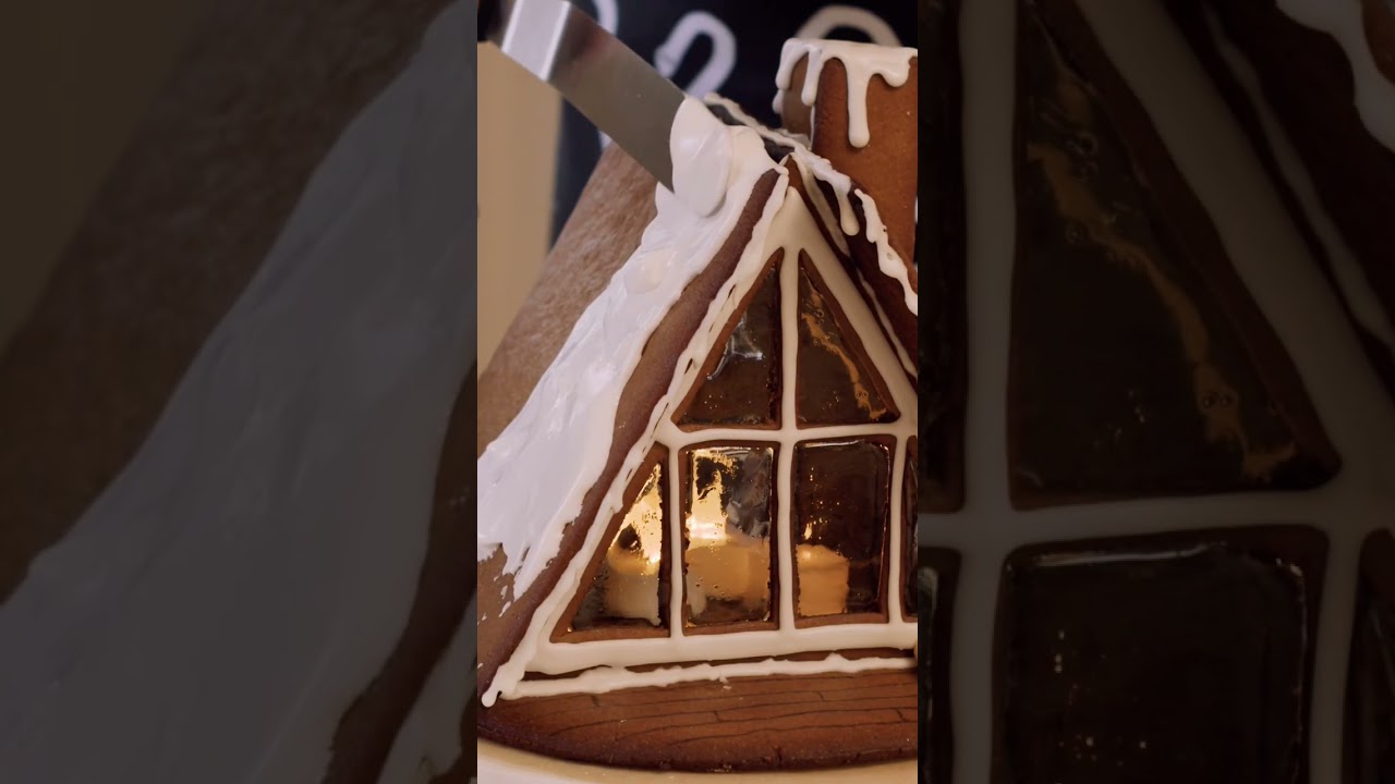 DIY gingerbread A-frame cabin (and it tasted good)