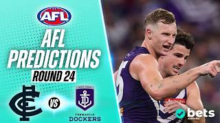 Carlton vs Fremantle Tips & Predictions | AFL Round 24 2026 | Dockers to End Blues Run