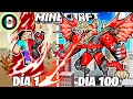 ¡Sobreviví 100 DÍAS como un TALADRO DRAGÓN en Minecraft HARDCORE!