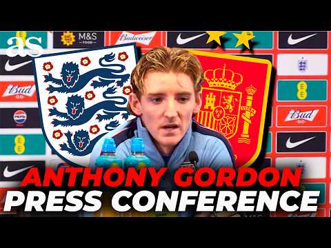 ANTHONY GORDON speaks to the media before facing SPAIN | FULL PRESS CONFERENCE