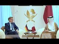 Le Premier ministre et ministre des Affaires étrangères s’entretient avec le ministre...