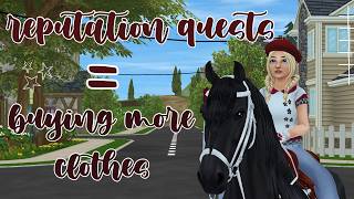 buying clothes for every time I complete a reputation quest || STAR STABLE