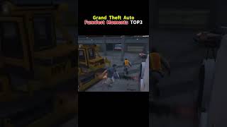 Grand theft auto funny moments TOP3#funny moments #game #Grand theft auto#short#shorts