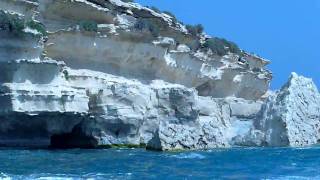 Malta Delimara...The collapse, where we jumped off the rocks last year. : (