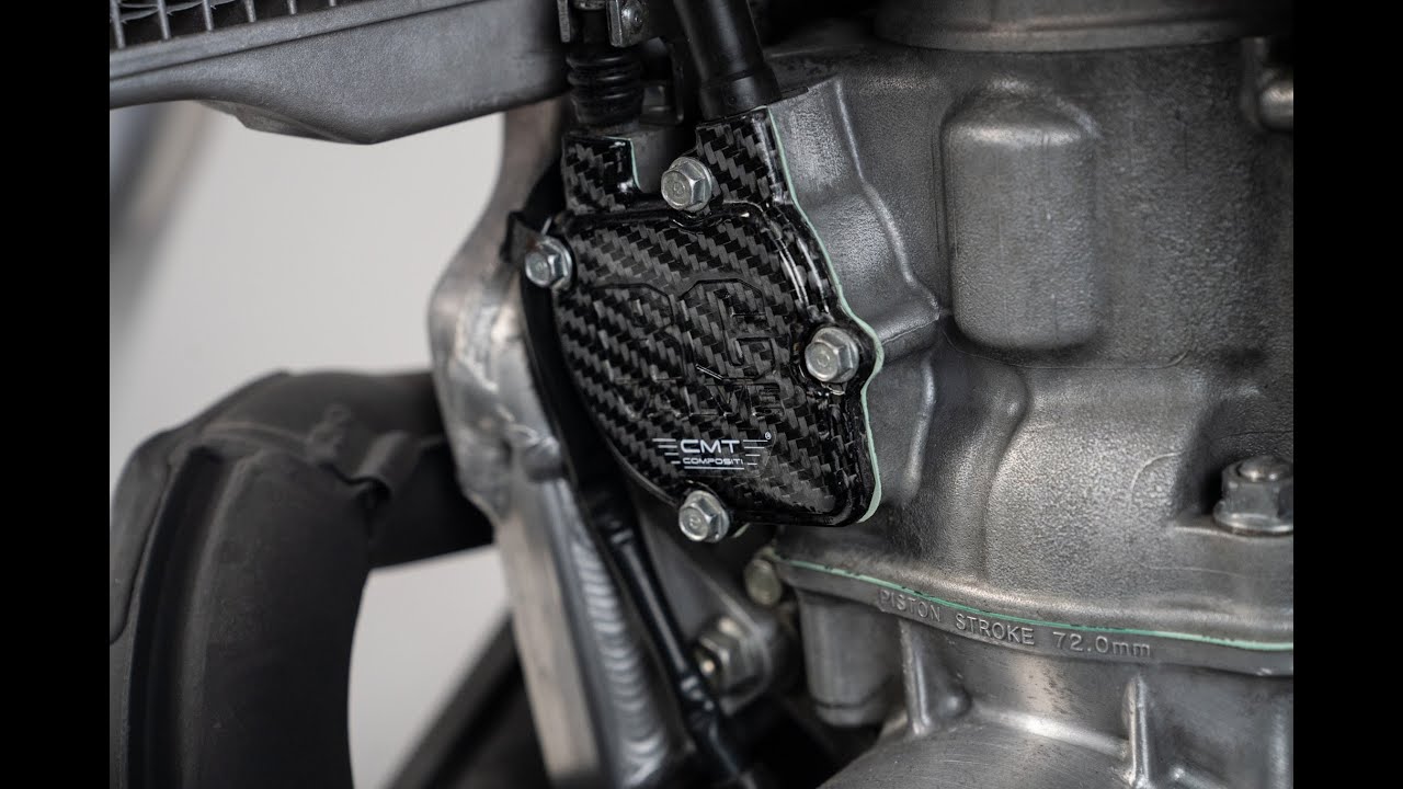 CMT Compositi | Carbon RC valve carter for Honda CR 250 2002
