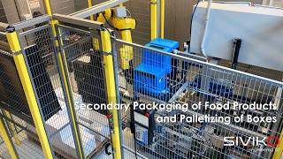 Secondary Packaging of Food Products and Palletizing of Boxes