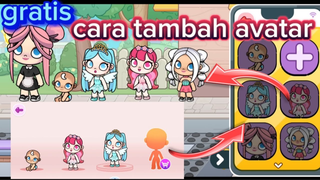 gratis cara baru tambah avatar game avatar world pazu YouTube