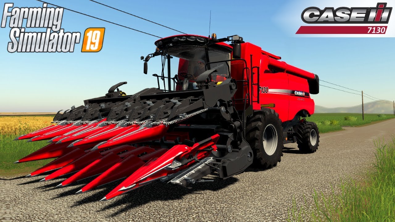 Farming Simulator 19 - CASE IH 7130 US/CDN Corn Harvest - YouTube