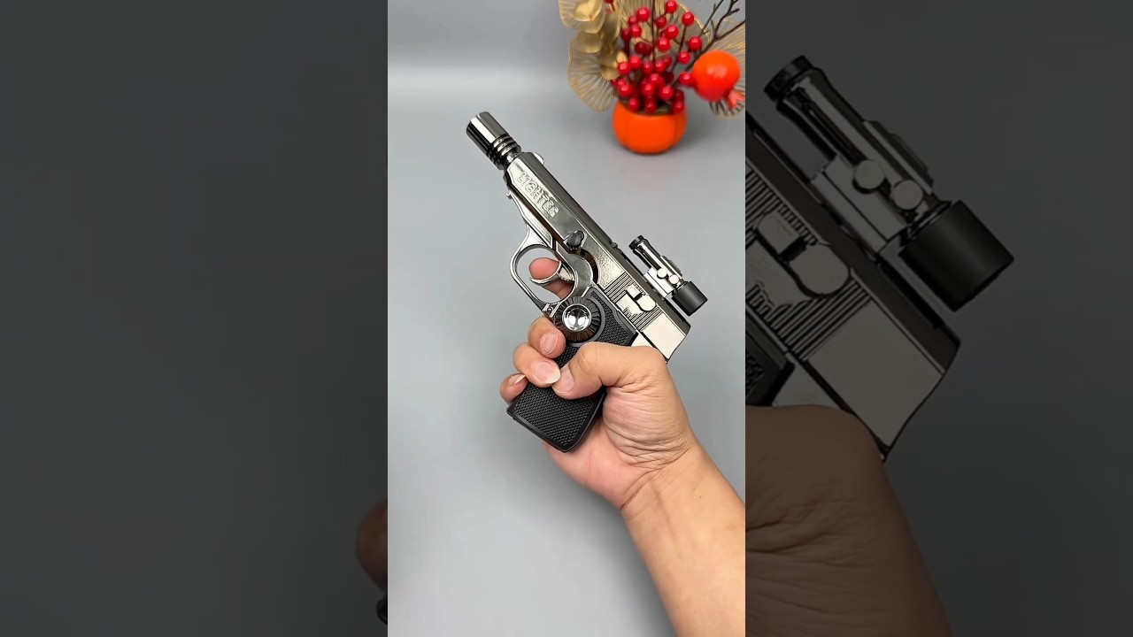 Real gun with lighter