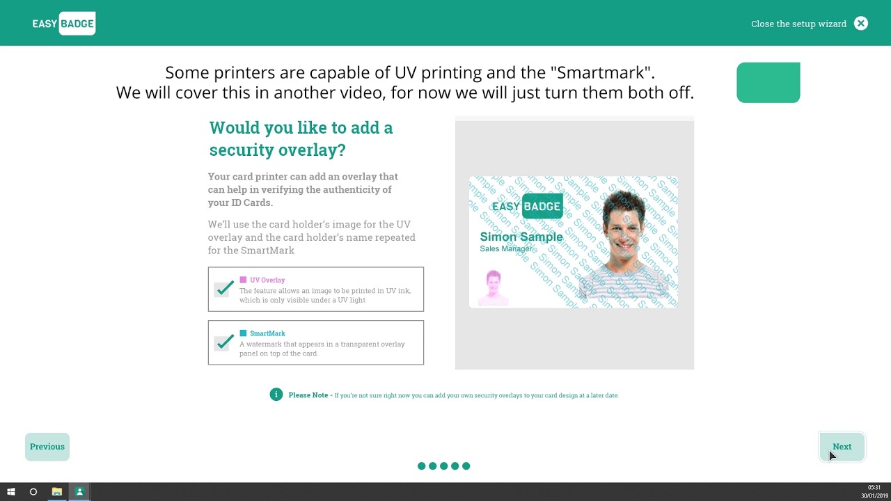 EasyBadge - First Time User