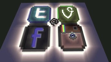 MINECRAFT: 8-Bit SOCIAL MEDIA ICONS II