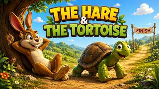 🐇 The Hare & The Tortoise | The Race That Changed Everything! | Best Hindi Moral Story for Kids 🐢