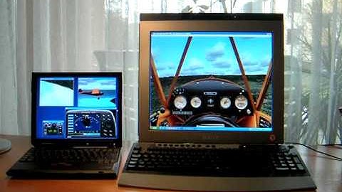 Laptop as dual monitor for Microsoft Flight Simulator