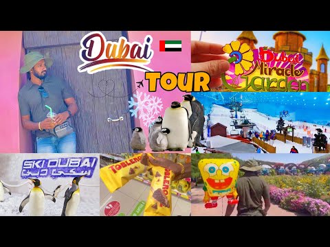 Dubai miracle Garden 🌸 & Ski Dubai ⛄️World largest flower garden/ ලොකයේ ලොකුම මල් වත්ත / Snow world