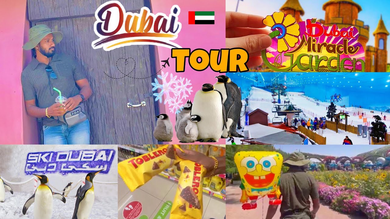Dubai miracle Garden 🌸 & Ski Dubai ⛄️World largest flower garden/ ලොකයේ ලොකුම මල් වත්ත / Snow world