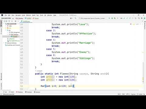 FLAMES ? - Assignment | SharmaTechnical1 | #java #short #viral #youtubers #subscribe