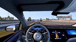 Realistic Car Simulator : Mercedes EQS 580 Realistic Driving POV screenshot 5