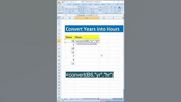 Convert YEAR Formula in Excel