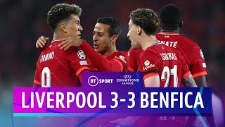 Liverpool v Benfica (3-3) | Firmino strikes twice as Reds reach semis | Champions League Highlights