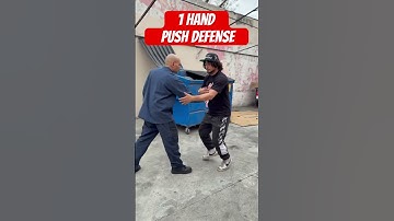 1 Hand Push Defense #Selfdefense #Martialarts #Fyp #foryou #foryoupage #React #reactions #How